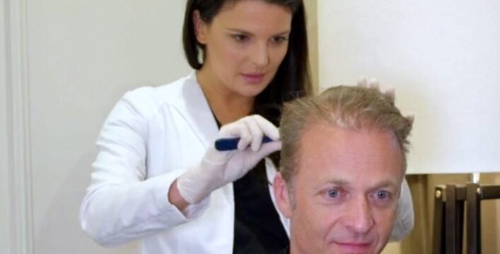 New Hair Clinic patient check after hair transplant