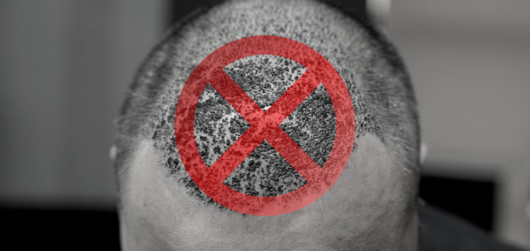 failed hair transplant